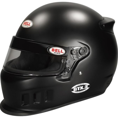 Bell Helmets BEL1314A16 GTX3 7.62 in. Flat Helmet for SA2020 FIA8859, Black 