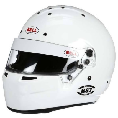 Bell Helmets BEL1310A08 RS7 SA2020 FIA8859 Helmet, White - Size 7.37 