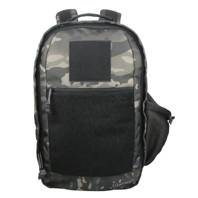 Armycamo LC19049-BLK-MUL 15.6 in. Classic Backpack School Book Bag Business College Students Casual Daypack, Black Multicam 
