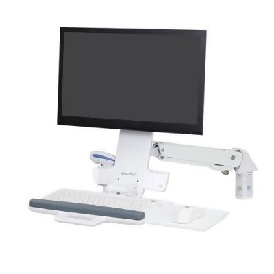 Ergotron 45-266-216 Styleview Sit Stand Combo Arm, White 