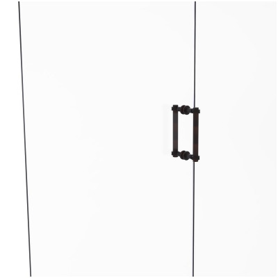 Allied Brass 404D-8BB-VB 8 in. Contemporary Back to Back Shower Door Pull with Dotted Accent, Venetian Bronze 
