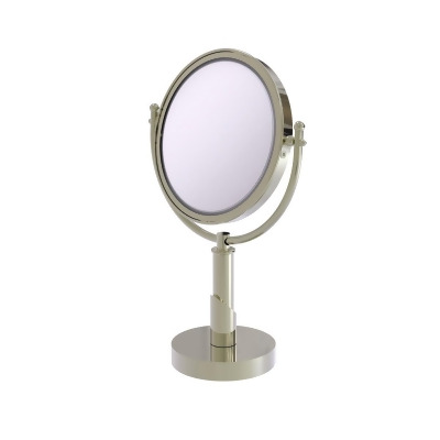 Allied Brass SH-4-3X-PNI 8 in. Soho Collection Vanity Top Make-Up Mirror 3X Magnification, Polished Nickel 