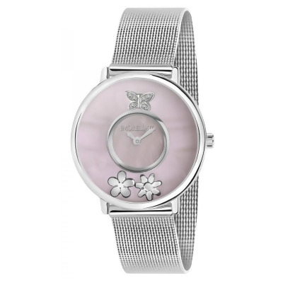 Morellato R0153150501- Pink Mother Of Pearl Stainless Steel Mesh Quartz Women Watch, Blue 