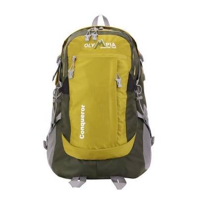 Olympia International BP-3001-OV 19 in. Conqueror Outdoor Backpack, Olive 