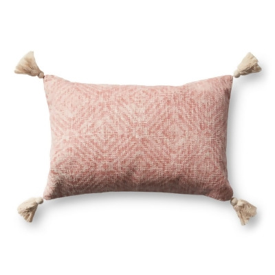 Loloi Rugs PSETP0621PI00PIL5 13 x 21 in. Justina Blakeney Pillow Cover with Poly, Pink 