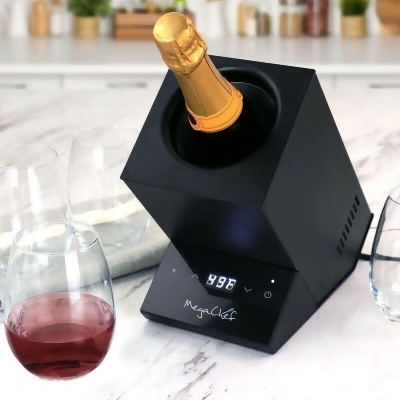 MegaChef MC-BTLC5000 Electric Wine Chiller with Digital Display, Black 
