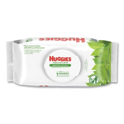 Huggies KCC31803 3.88 x 6.6 in. Natural Care Sensitive Baby Wipes, White - 56 Count 