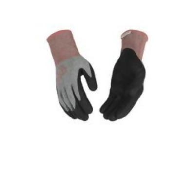 KO International 105873 Womens Heather Nylon Gloves, Gray - Medium 