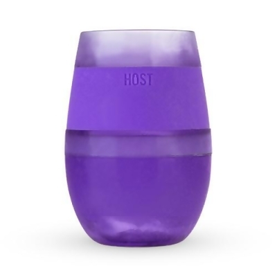 HOST 7421 Wine Freeze Cooling Cup, Translucent Purple 