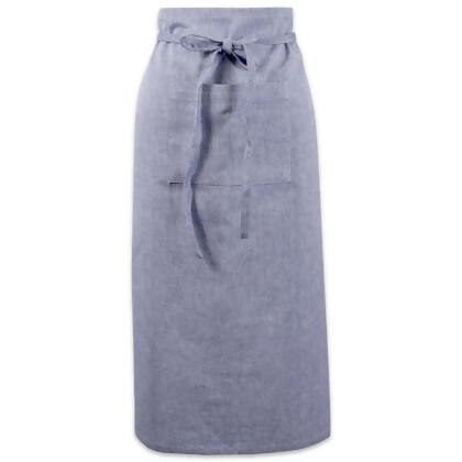 Design Imports CAMZ37742 Chambray Bistro Apron, Blue Solid 
