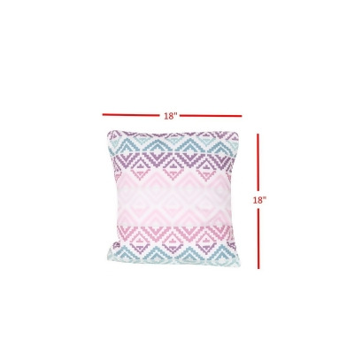 DiscountWorld HD-4888-TP Chevron Pink, Purple Decorative Pillow for Home Decor - Set of 2 