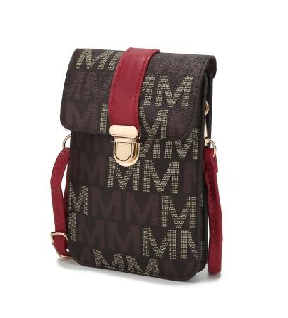 MKF Collection by Mia K. MKF-MU6368L-RD Lulu M Signature Phone Wallet, Red - Extra Large 