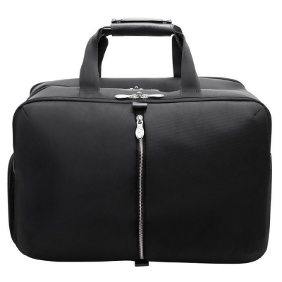 McKlein USA 78905 22 in. U Series Avondale Nylon Triple Compartment Carry-All Travel Laptop Duffel Bag, Black 