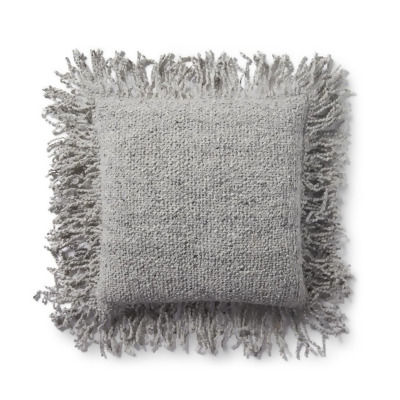 Loloi Rugs PSETPLL0033LC00PIL1 18 x 18 in. Justina Blakeney Pillow Cover with Poly, Light Grey 