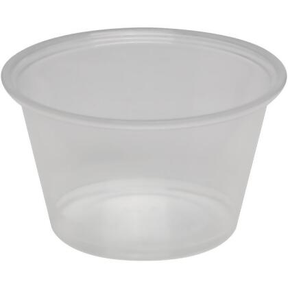 Dixie Foods DXEPP40CLEAR 4 oz Plastic Portion Cup, Clear - 2.9 x 2.9 x 1.7 in. 