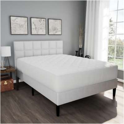 Lavish Home 84-TEX4002T Made From Hypo-Allergenic Bamboo Fiber Rayon- Skirted Bed Protector Mattress Cover, Twin Size 
