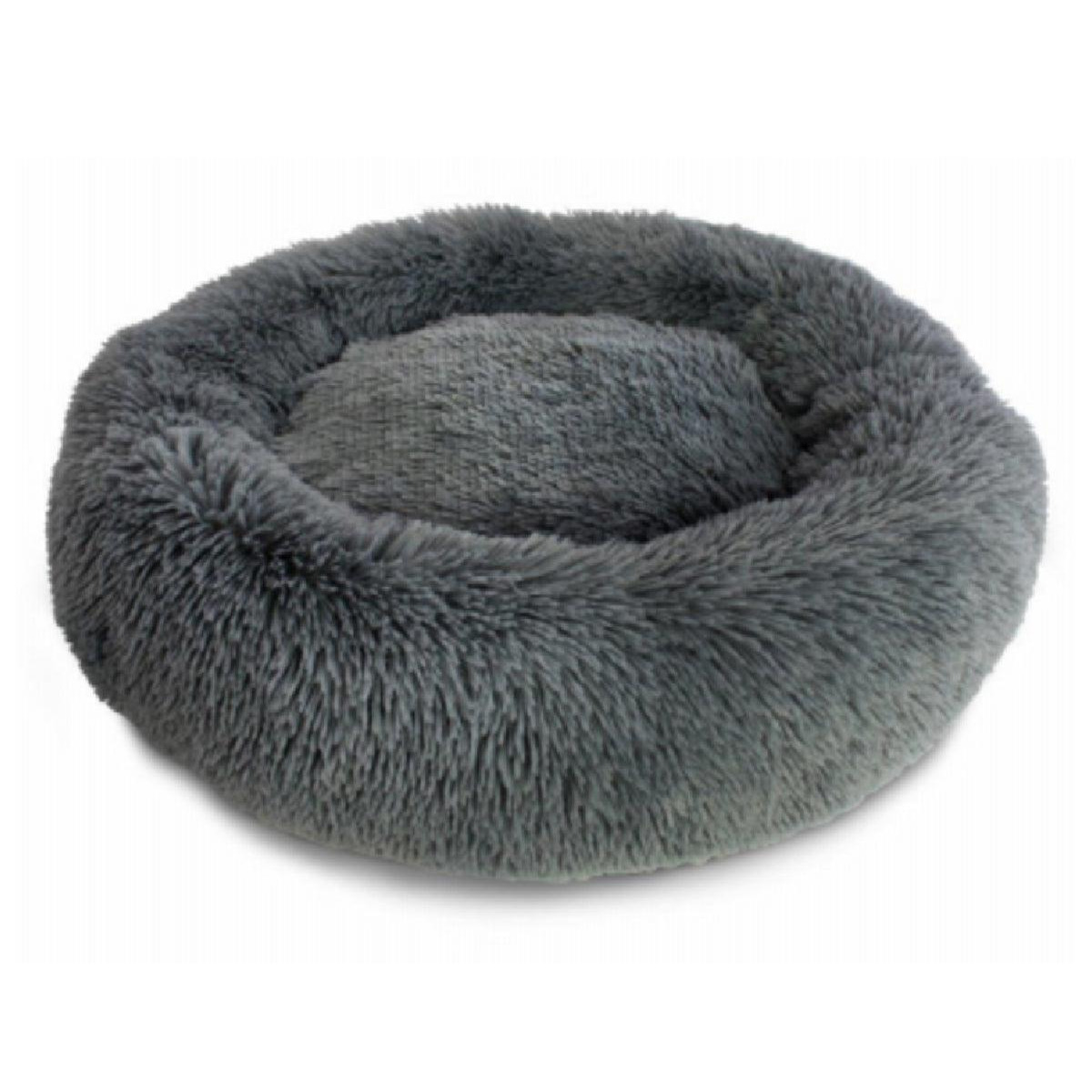 European Home Designs 100634 Round Shaggy Pet Bed, Assorted Color - Extra Large