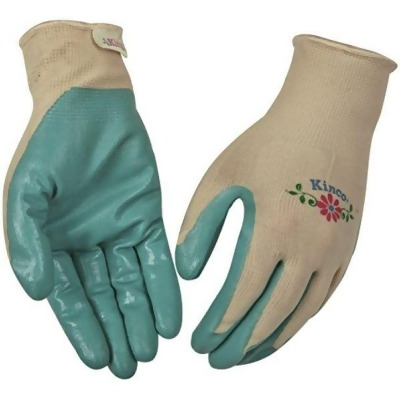 KO International 105914 Womens Coral Print Gloves, Dark Gray - Small 