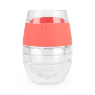 Host 6377 Wine Freeze Cooling Cup, Coral 