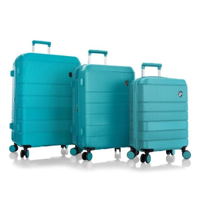 Heys 10134-0062-S3 Neo Hardside Luggage, Aqua - Set of 3 