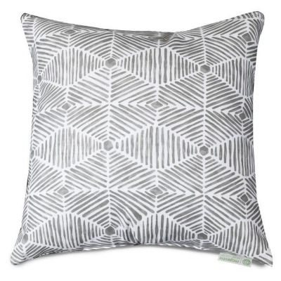 Majestic Home 85907244061 Charlie Gray Extra Large Pillow, 24 x 24 in. 