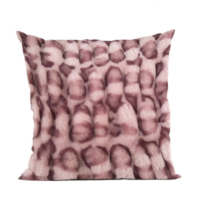 Plutus Brands PBSF2334-P-2036-DP 20 x 36 in. Leopard Animal Faux Fur Luxury Throw Pillow, Pink 
