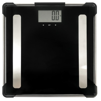 Optima Home Scales FR-400 Frame Bathroom Body Weight Scale, Black 