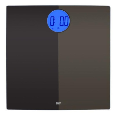 Optima Home Scales SH-400 Shadow Bathroom Body Weight Scale, Black 