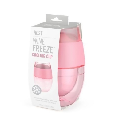 HOST 7419 Wine Freeze Cooling Cup, Translucent Pink 