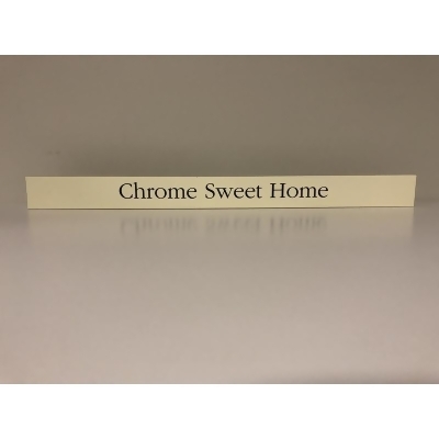 Hallmark 6384747 English Chrome Sweet Home Plaque Wood, Black - 2 x 24 in. - Case of 2 