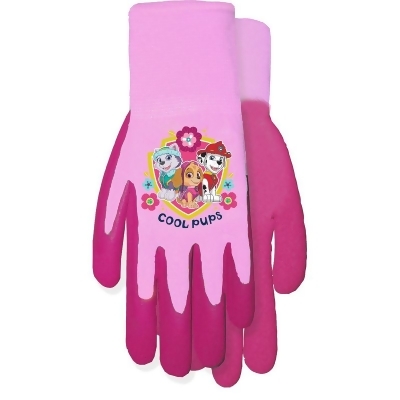 Midwest Quality Gloves 9017313 Youth Garden Pink Grip Gloves, Pack of 6 