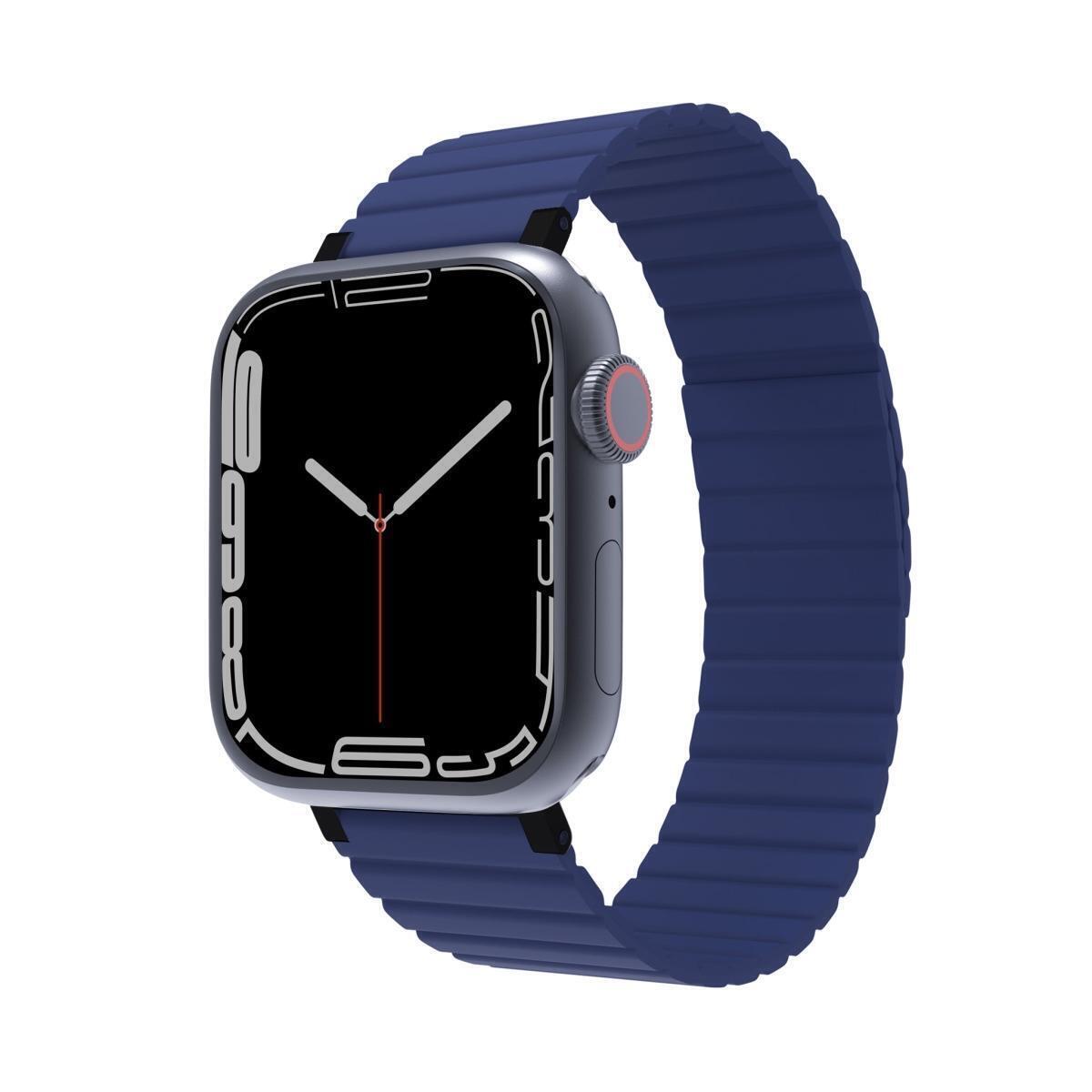 JC Pal JCP6307 45 x 49 mm Flex Form Magnetic Apple Watch Band, Navy Blue
