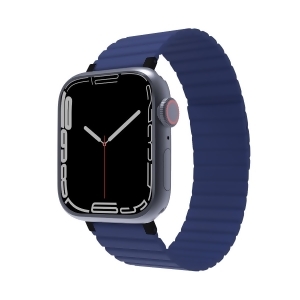 Jc Pal Jcp6307 45 x 49 mm Flex Form Magnetic Apple Watch Band, Navy Blue - All
