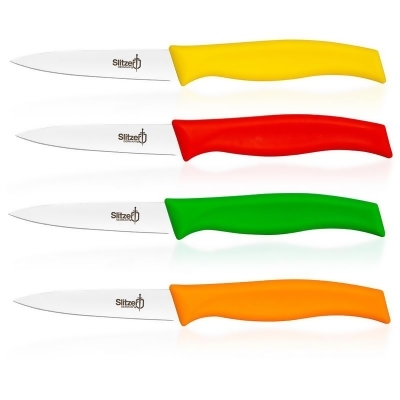 MAXAM CTSZPA4 Stainless Steel Paring Knife Set, Multi Color - 4 Piece 
