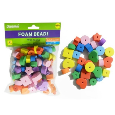 Familymaid 34117 Craft Foam Beads, 108 Piece - Pack of 96 