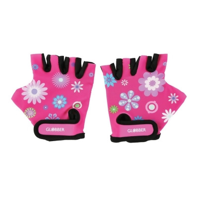 Globber 528-110 Toddler Gloves, Pink Flowers 
