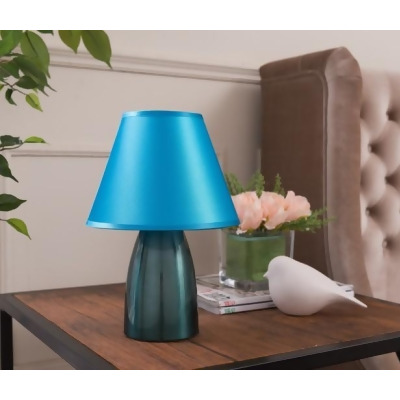 Inroom Furniture Designs L1031-BL Table Lamp - Blue, 11.5 x 8 x 8 in. 