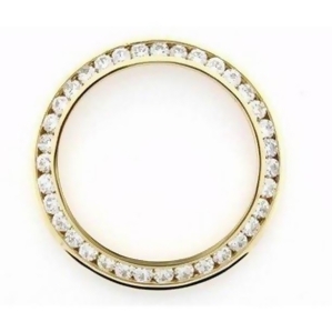 Harry Chad Enterprises 26470 31 mm 3 Ct Diamond Bezel Channel Set for Rolex Yacht Master 16628 Watch 14K Yellow Gold  All