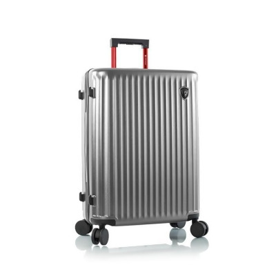 Heys 15034-0002-21 21 in. Smart Luggage Hardside, Silver 