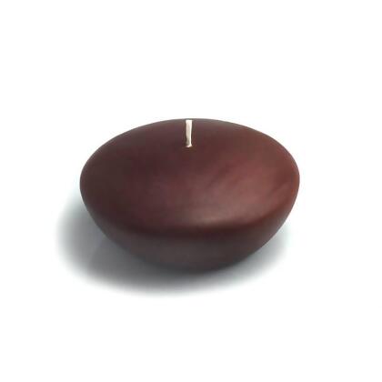 Jeco CFZ-063-12-0 3 in. Floating Candles, Brown - 144 Piece