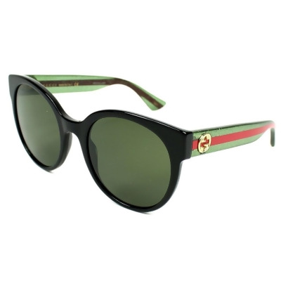 Gucci GG0035S-002 Round Sunglasses for Ladies, Black 