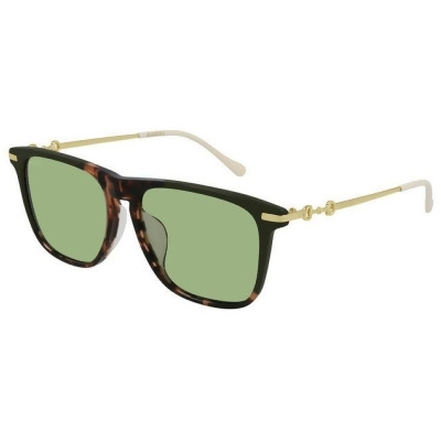 Gucci GG0915SA-003 Havana Rectangular Sunglasses for Mens, Brown 