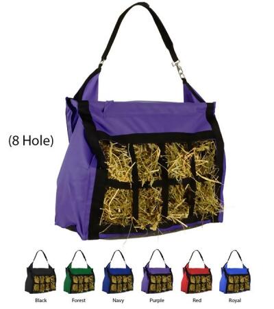 Jacks 3471-NV Slow Feed Hay Bag Tote - 8 Hole, Navy