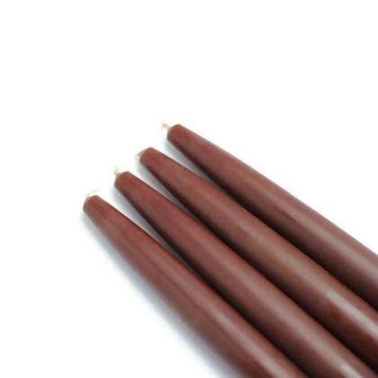 Jeco CEZ-019-12 6 in. Taper Candles, Brown - 144 Piece 
