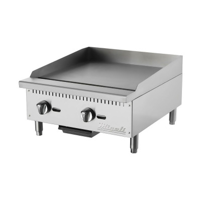 Migali C-G24 24 in. Competitor Series Countertop Manual Controls Griddle, Stainless Steel 