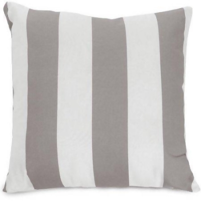 Majestic Home 85907244063 Vertical Stripe Gray Extra Large Pillow, 24 x 24 in. 