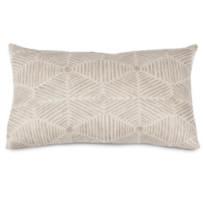 Majestic Home 85907241059 Charlie Beige Metallic Small Pillow, 12 x 20 in. 
