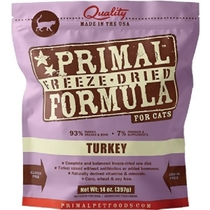 UPC 895135000076 product image for Primal Pet Foods 895135000076 14 oz Freeze Dried Cat Food, Turkey - All | upcitemdb.com