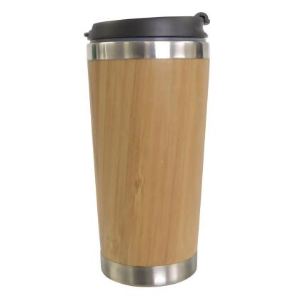 KitchenWorthy 290-BTMUG Bamboo Travel Mug, Tan 