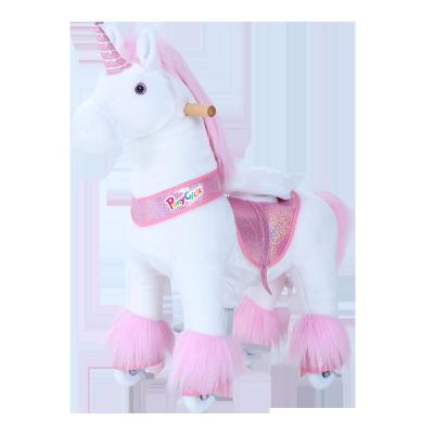 PonyCycle Ux402 Unicorn-Medium Plush Toy, Pink 